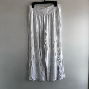 Women's Lauren Ralph Lauren White Wide Leg Pants Size 10